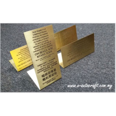 Display Tag Gold <br>2D Etching Polishing Hairline<br>LT/GPH_01